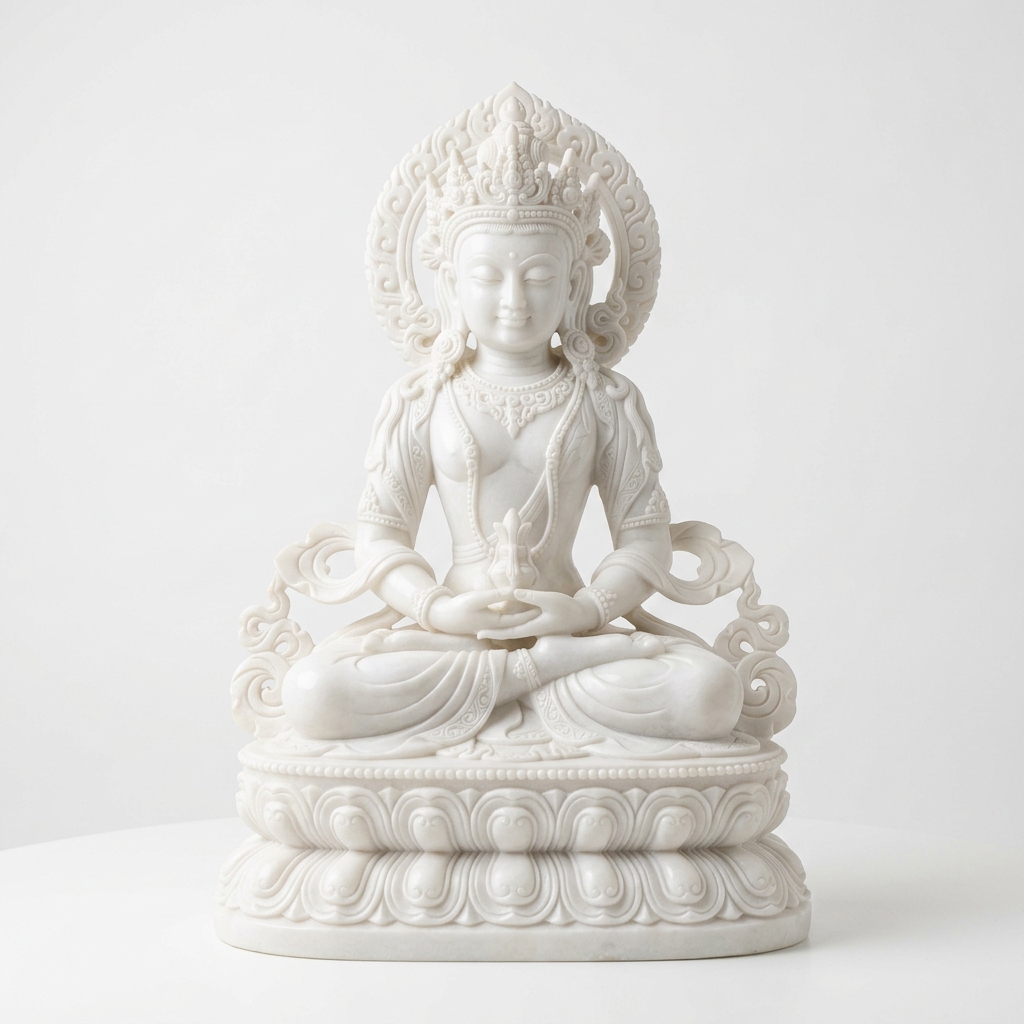 Pure White Makrana Marble Sculptures